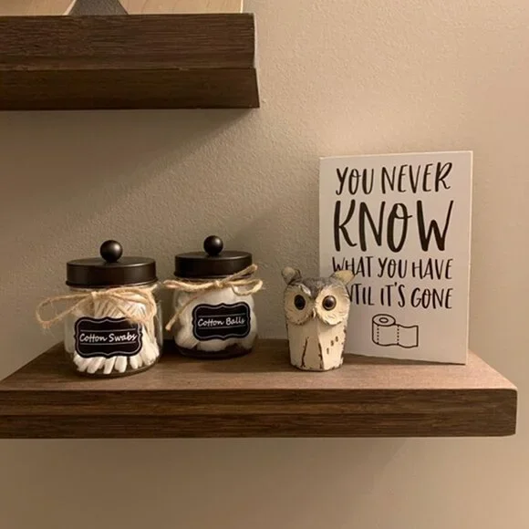 NEW  2Pack Bathroom Organizers and Storage Qtip Holder Bathroom Decorations - Picture 2 of 9